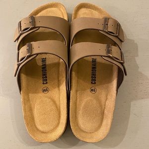 Tan Slip Ons - Birkenstock knock offs